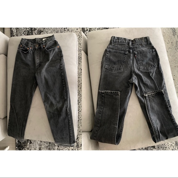 SOLD* TINY Vintage Levi’s Faded Black 512 3 MED - Picture 6 of 7
